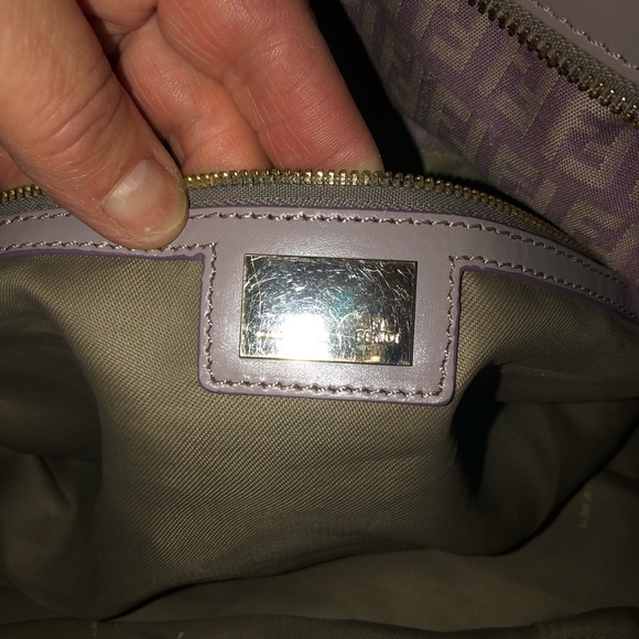 Fendi Zucca large bag pink / Lavender Classic Leather canvas gold hardware - Picture 16 of 16